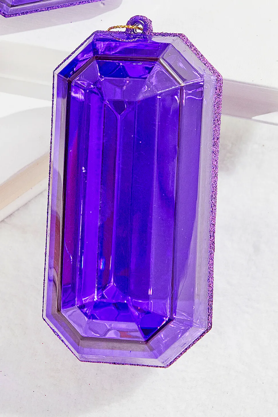 4"-5" Jewel Ornament - Purple