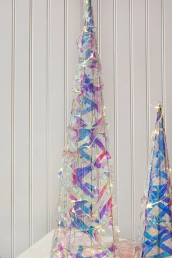 LED Iridescent Trees (Battery Operated) - Set of 2