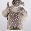 Lighted Natural Fawn Santa