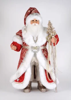 Lighted Red Couture Santa
