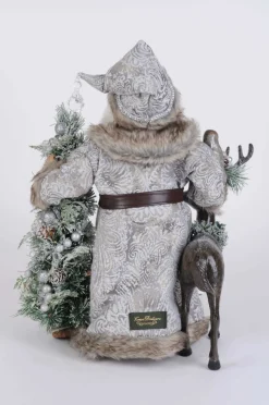 Lighted Snow Covered Wilderness Santa