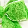 12" Lime Green Furry Storyville Bow