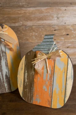 MDF Table Pumpkins - Set Of 2