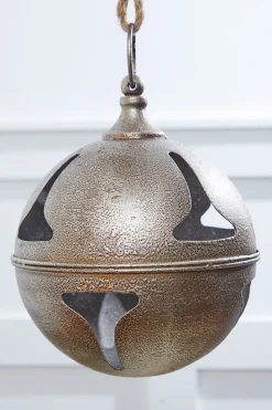 8” Metal Hanging Bell Ornament