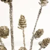 28" Mini Glitter Pinecone Spray