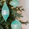 4-7" Mint Glitter Sweet Shoppe Ornament - 3 Pc/Box