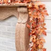 5' Mixed Fall Leaf Garland
