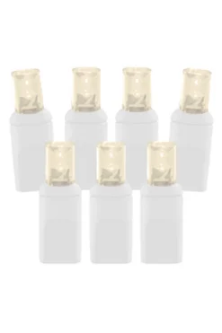 5mm Warm White (White Cord) - 70L 4" Spacing