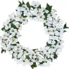 20” North American Dogwood Wreath - White