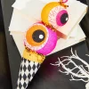 13" Orange & Pink Eyes Cream Ornament