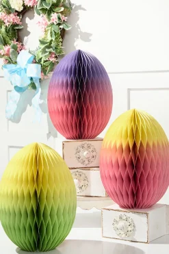 14" Paper Honeycomb Ombre Egg