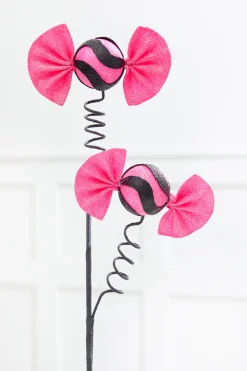 23" Pink Glitter Halloween Candy Spray