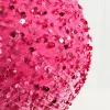 8" Pink Sequin Ball Ornament