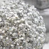 5” Platinum Sequins & Jewels Ball Ornament
