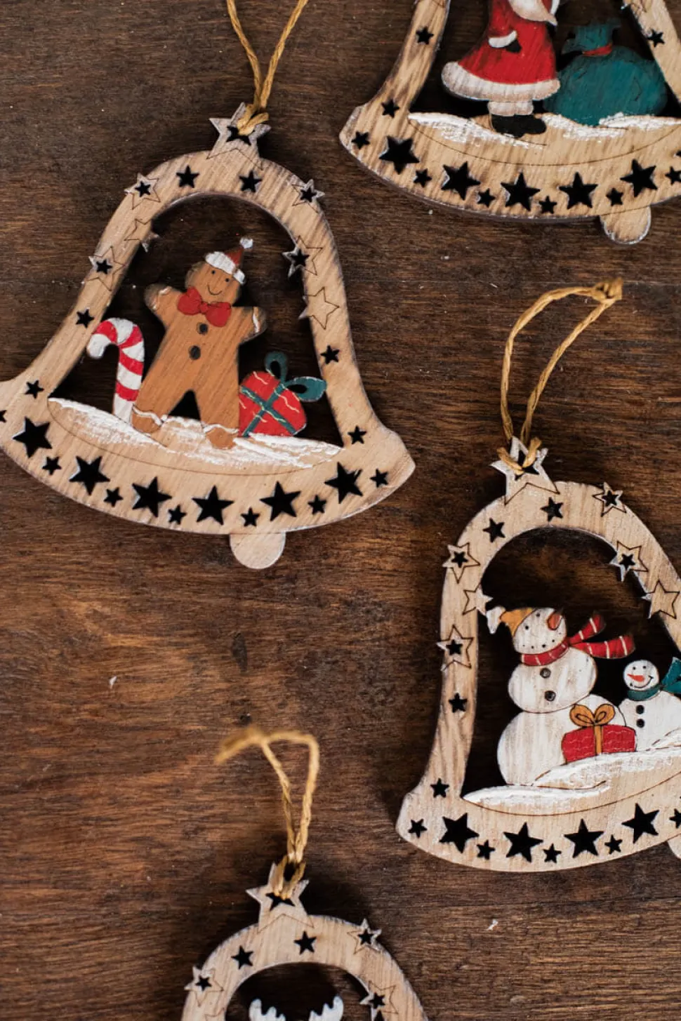 4" Plywood Bell Ornament