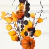 32" Pumpkin Eucalyptus Spray
