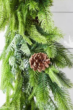 72” Real Touch Norfolk Spruce/Juniper Garland