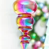 15" Red Iridescent Teardrop Ornament