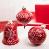 5” Red Resin Snowflake Ornament
