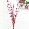 32" Red Twisted Grass Spray