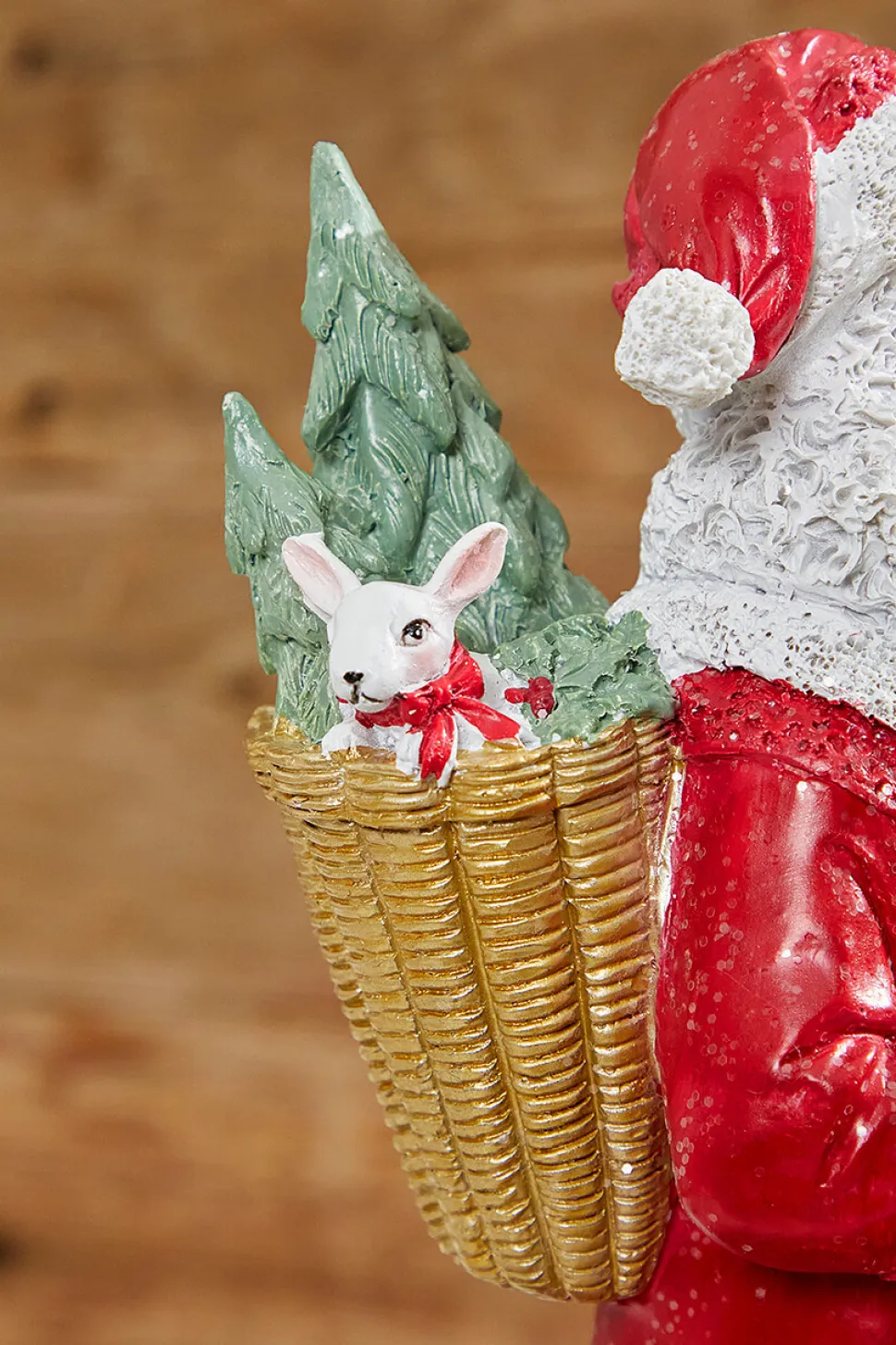 13” Resin African-American Santa