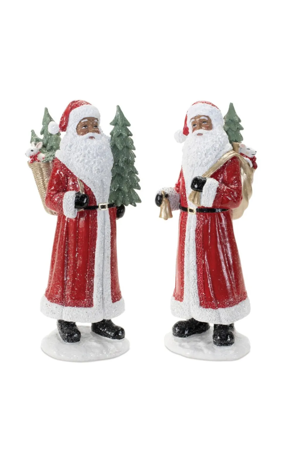 13” Resin African-American Santa