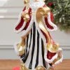 11" Resin Elegant Santa with Sack/List