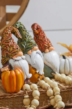 10" Resin Harvest Gnomes Shelf Sitter