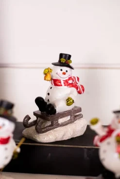 Resin Playing Jolly Snowman
