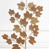 32” Rose Gold Glitter Leaf Stem