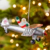 Santa's Biplane Tree Topper