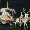 40" Santa with Carriage and Deer - Mark Roberts