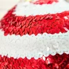 6" Sequin Stripe Ball Ornament