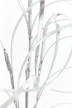 34" Silver Foil Grass Spray