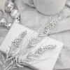 30” Silver Glitter Berry Spike/Twig Christmas Spray