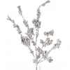 18” Silver Glitter Dew Berry Spray