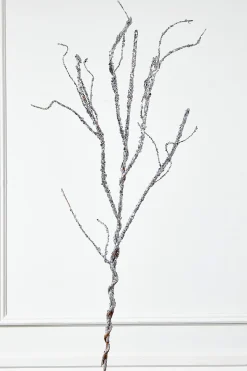 43” Silver Sequin Branch