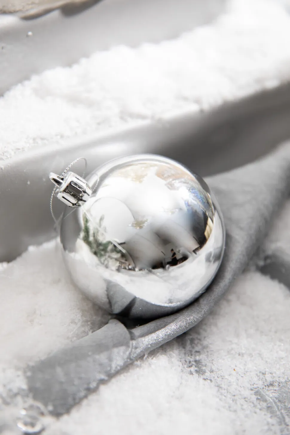 3" Silver Shiny Ball - Box of 6