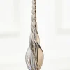 10" Slate Gray Drop Glass Ornament