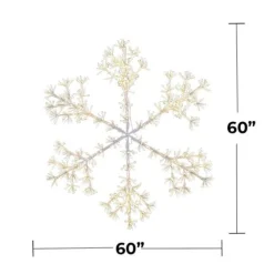 60" Sparkler Snowflake LED RGBWW