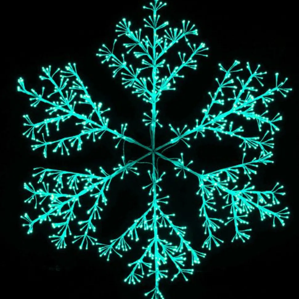 60" Sparkler Snowflake LED RGBWW