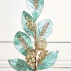25.5" Teal Velvet Berry Spray