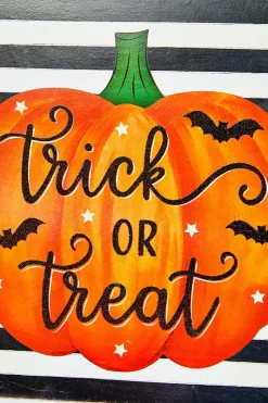 10" Trick or Treat Glitter Sign
