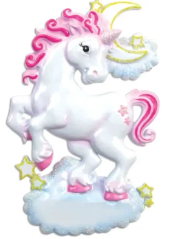 5" Unicorn Customizable Ornament