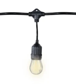 48' Warm White Suspended Patio Light Set - S14 LED Bulbs Included