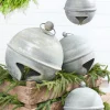 12" Weathered Tin Jingle Bell Christmas Ornament