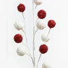 30” White & Red Ball Stem