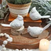 6” White Resin Cardinal Figurine