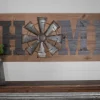 31" Wood and Metal Windmill "Home" Sign