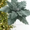 20" x 17" Giant Dusty Blue Poinsettia Stem